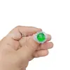 Anillo de Lujo con Incrustaciones de Calcedonia Verde Hielo Chapado en Plata al por Mayor Nuevo Estilo Chino Anillo Abierto de Ágata Verde Anillo de Jade Joyería