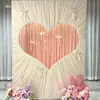 Check-In de Fotos de Boda Área de Fotos Decoración de Pared con Fondo de Corazón Tela Tela de Fondo con Forma de Corazón para Boda Diseño Popular de Bricolaje
