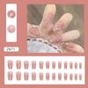 Doce e gentil branco doce menina Nail Art Nail Patch Terminado Advanced Sense Fake Nail Removível Wearable