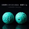 Turquesa Magnetita Cuentas Sueltas Patrón Vintage Corazón de Melocotón Semilla de Maracuyá Tallado Pulsera Cuentas Espaciadoras Accesorios DIY