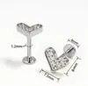 Zeming Acero Inoxidable Trébol de Cuatro Hojas Huazi Fragancia Pendientes de Zirconia para Abuela Lujo Ligero Pendientes de Hélice de Oreja de Gama Alta Pendientes de Nicho