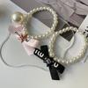 Collar de perlas con cinta de letra de gato y perro joyería hecha a mano con cuentas para mascotas gato alemán sin pelo fabricantes venta al por mayor
