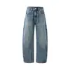 Jeans para Hombre Lavados Desgastados Corte Curvo 2026 Nuevo Otoño Estilo Americano Modernos Versátiles Pantalones de Pierna Ancha