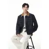 Nueva Chaqueta de Mezclilla para Hombre 2026 con Acabado de Alta Gama, Cuello de Color Contrastante, Tallas Grandes, Chaqueta de Moda para Hombre de Primavera y Otoño