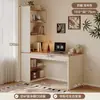 Mesa de canto com estante e livraria, mesa integrada para quarto, penteadeira, escrivaninha, mesa de canto para computador, escrivaninha para estudante em casa