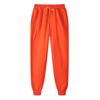 Calça de cor sólida com forro de veludo para homens e mulheres, calça de amarração esportiva de moda casual, fabricantes atacado, pode fazer logo a partir do mapa