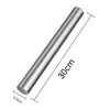 Rolo de Massa de Aço Inoxidável 304 de Grau Alimentício, Rolo de Massa Doméstico Antiaderente para Massas de Pastel, Rolo de Massa de Ponta Dupla para Confeitaria