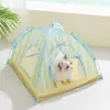 Tienda de Campaña Refrigerante para Gatos Primavera y Verano Nido con Alfombrilla Refrigerante de Doble Cara Casa Cerrada para Gatos Extraíble y Lavable Cama para Perros Pequeños y Medianos