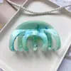 Nuevo Pasador de Cabello con Patrón de Mármol de Amazon Transfronterizo para la Parte Trasera de la Cabeza, Pasador Versátil, Pinza de Tiburón para Moño, Accesorio para el Cabello para Mujeres
