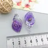 Concha Luminosa de Colores DIY Pegamento de Crema Bolso de Conchas Pendientes Colgante Accesorios de Joyería Acrílicos