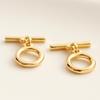 14K ouro - envolto em pérola colar fivela rodada otbuckle pulseira fivela de conexão fivela DIY jóias acessórios atacado