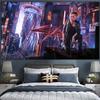 Cyberpunk cyberpunk 2077 fondo tela colgante bar ins decoración escena nocturna póster dormitorio tapiz pintura mural