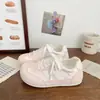Zapatillas de malla para mujer estilo ballet de comercio exterior transfronterizo, primavera/verano chic nicho estilo coreano transpirables deportivas zapatos blancos