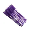 50 peças/pacote pincel para máscara de cílios haste bicolor descartável nylon haste colorida para cílios pincel de máscara de cílios pincel aplicador de máscara