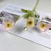 Flores artificiales de amapola flocadas de Yu Meiren, flores artificiales para bodas, decoración del hogar, flores artificiales frescas, flores al por mayor