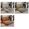 Cama Moderna Minimalista de Tela de 1.5m, Cama Suave Tapizada de Lujo Ligero para Apartamento Pequeño, Cama Doble Minimalista Estilo Italiano de 1.8m para Dormitorio Principal, Muebles de Cama de Boda