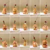 Lanyuexuan Cipreste Doze Signos do Zodíaco Esculpido à Mão Versão Q Escultura de Madeira Ornamento para Boa Sorte no Ano de Nascimento, Artesanato em Madeira Maciça Presente