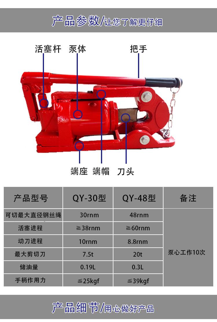 液压钢丝绳切断器