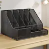 Suporte para documentos, porta-arquivos de mesa multifuncional, pequena estante, suporte de livros vertical simples, armazenamento em camadas para mesa