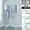 Tendedero plegable de pie para ropa dormitorio balcón tendedero acero inoxidable tendedero retráctil para ropa de hogar