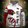 Sudadera con Capucha para Hombre 2025 Nueva Europea y Americana Transfronteriza Equipo de Fútbol NFL Impresión Digital 3D Sudadera con Capucha