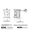 Elegantes Aretes Dormilona de Acero Inoxidable, Lujosos y Sofisticados Aretes de Circonita, Joyería de Acero de Titanio que No se Desvanece para Mujeres, Transfronterizo