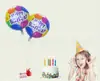 Feliz cumpleaños letra inglesa happybirthday globo de película de aluminio niños fiesta de cumpleaños para adultos Diseño 1