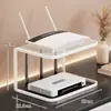 Estante de Colocación para Router para Uso Doméstico, Estante de Almacenamiento Multicapa para Decodificador de TV para Escritorio de Sala de Estar, Estante de Refrigeración para Módem Óptico con Diseño Hueco