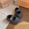 Zapatos de Algodón de Terciopelo para Niñas 2026 Otoño/Invierno Nuevo Estilo Coreano Versátil para Bebé Zapatos de Algodón de Suela Suave con Plus de Terciopelo Zapatos de Princesa para Niña