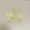 Esteras de bambú tejidas a mano, adecuadas para cocinar al vapor, hervir y freír; malla de bambú antiadherente para usar como salvamanteles o para presentar platos