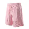 Shorts Casuais de Seda Gelada para Homens, Calça de Cinco Pontos Solta de Secagem Rápida para o Verão, Nova Calça Esportiva Leve Respirável Moderna Versátil