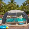 Tienda de Malla Popular Transfronteriza Lista de Fábrica Seis Tonos, Carpa para Fiestas, Adecuada para Acampar al Aire Libre y Fiestas