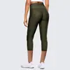 Pantalones Deportivos Ajustados de Yoga Europeos y Americanos 2023 para Mujer Transfronterizos Nuevos Pantalones de Fitness Cintura Alta Acortados con Bolsillo Pantalones de Yoga