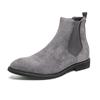 Amazon Invierno 46 talla extra Grande Botines Chelsea de Caña Alta para Hombre Puntiagudos Estilo Británico Botas de Cuero de Moda Casual Botas de Pierna Martin