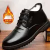 Zapatos de Cuero Transfronterizos Zapatos de Hombre Invierno Forrados de Lana Calientes Zapatos de Algodón Zapatos de Algodón para Hombre Zapatos Casuales Antideslizantes Suela Suave Zapatos de Papá