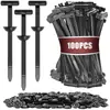 Bridas multifuncionales para cables automotrices, bridas universales para cables, 100 piezas, para paneles inferiores del motor, guardabarros, interior, con sujetadores de orificio pasante