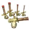 Válvula de corte dividida para refrigeración, válvula de cierre para aire acondicionado, válvula de tres vías para soldar, inversor, máquina externa, flúor, tubo recto, válvula de cierre
