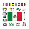 Banderas de Estados Unidos, Canadá, México 2026, Banderines de Bandera Nacional, Decoraciones, Banderas tipo chal para animar a los fans, Suministros para el ambiente