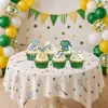 Banner de cumpleaños temático de bádminton transfronterizo, elementos de medallas, pancarta de fiesta, adorno para pastel y adornos decorativos