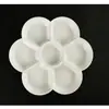 Caja de paleta de flor de ciruelo engrosada tipo cerámica Pincel de pintura china Plato de caligrafía paleta paleta paleta paleta de pigmentos