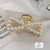 Pinza para el Cabello de Perla Pinza de Agarre Flequillo Elegante Todo-combina Pinza para el Cabello Pinza para el Cabello Pinza para Ducha de Cabello Accesorios para el Cabello Media coleta Mujeres