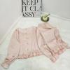 Pijamas de seda helada de estilo nacional Jacquard para mujer, pantalones de manga larga, estilo dulce, ropa de alta gama para el hogar, primavera y otoño