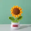 Pequeños Regalos Inspiradores, Adornos de Ramo de Girasol, Decoraciones de Escritorio, Flores Tejidas, Examen de Ingreso a la Preparatoria Ritual Regalos de Graduación