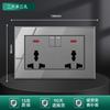 Duplex 146 Hong Kong e Macau British 13a soquete USB painel elétrico interruptor de luz 20a rack curvo ar frio água quente doméstico