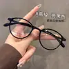 Óculos de leitura de alta qualidade com lentes transparentes e bloqueio de luz azul, projetados para mulheres, modelo L7122, um estilo jovial para idosos, oferecendo visão de alta definição e proteção ocular para leitura