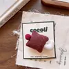 Nuevo Pasador Rojo y Negro de Tela de Otoño Temprano para Niños Coreanos Pinza Lateral para Niña Algodón Apilado Estrella Pinza para Adultos