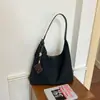Bolsa de Ombro Grande Capacidade Transfronteiriça para Mulheres, Nova Coleção Outono 2026, Alta Qualidade, Nicho, Bolsa de Ombro Retrô, Bolsa Tote Versátil