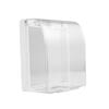Interruptor de Vidrio Templado Ultrafino para Hogar Tipo 86 de Pared Control Sencillo Doble Gris Panel de Enchufe de Cinco Orificios de Un Polo