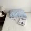 Funda de almohada de algodón puro INS 48X74cm funda de almohada pieza única funda de almohada a rayas y cuadros al por mayor