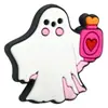 Série Fantasma de Halloween Caneta com Contas Patch Espesso Dupla Face Cola Macia de PVC Contas Queimadas Corrente de Celular DIY Acessórios Perfurados
